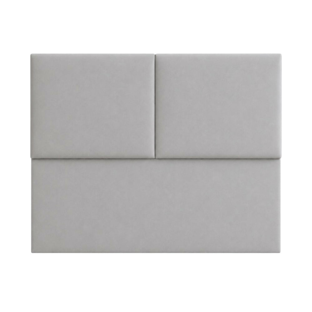 Cabecero Doble 140x60+55 Lili Gris Tela