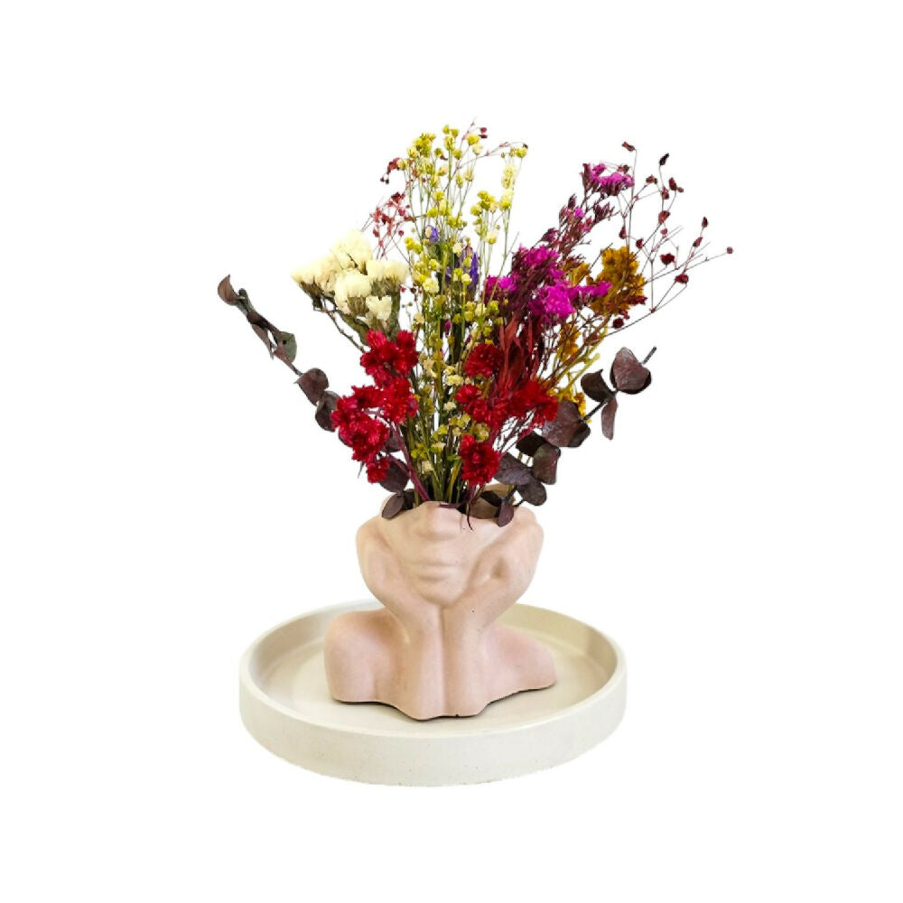 florero jarrón en cemento women face color nude de concreto tienda online de materas y decoración_02