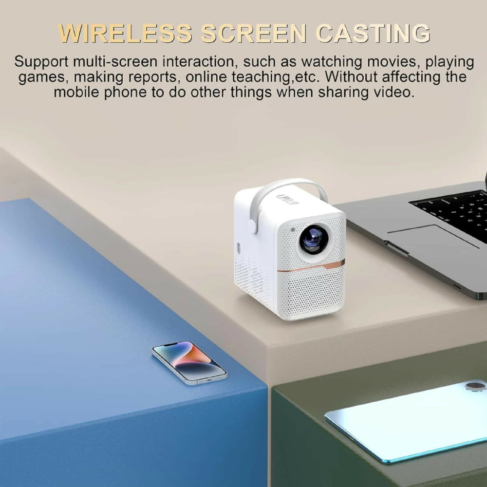Proyector Portátil Inteligente P10 Con Conexión WiFi Bluetooth Resolución Full HD