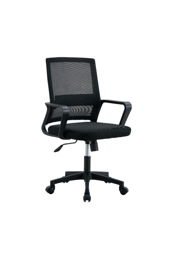 Silla de Escritorio Regal, Negro, ergonómica con reposabrazos