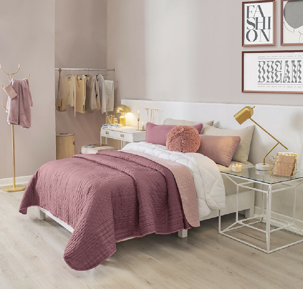 Edredón Novo Blush, para Cama Sencilla, 2 Vistas