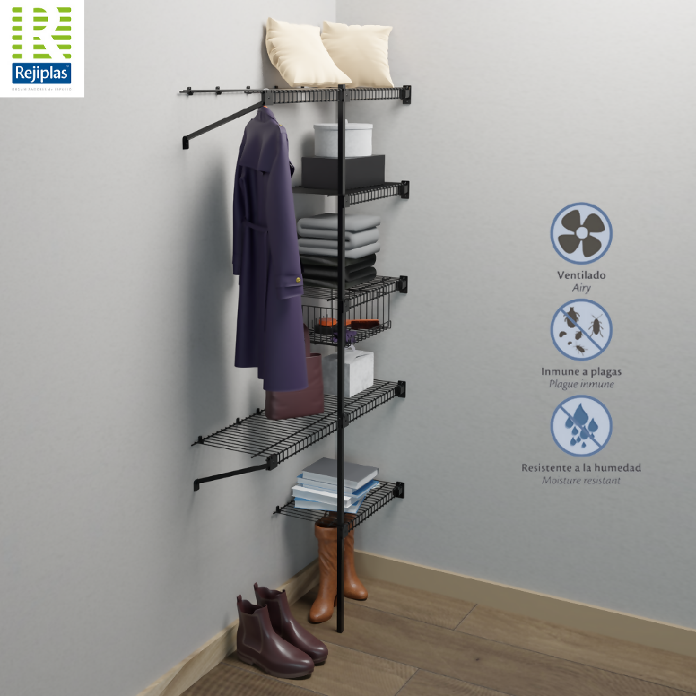 Closet Modular Metalico Ajustable Junior Rejiplas | Organizador Multiusos