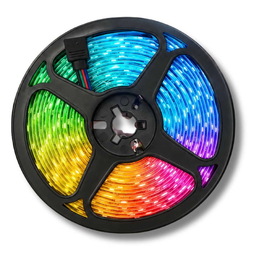 Cinta LED De 10 Metros Multicolor RGB Tira Flexible Autoadhesiva Para Decoración