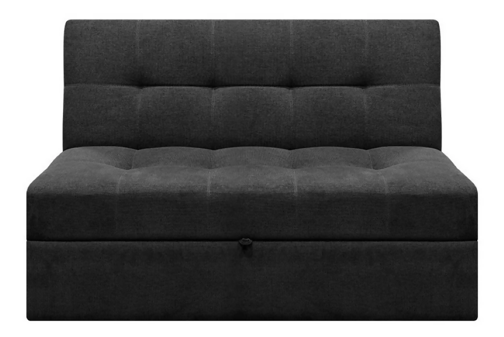 Sofá Cama Angela Con Brazos Tela Negro