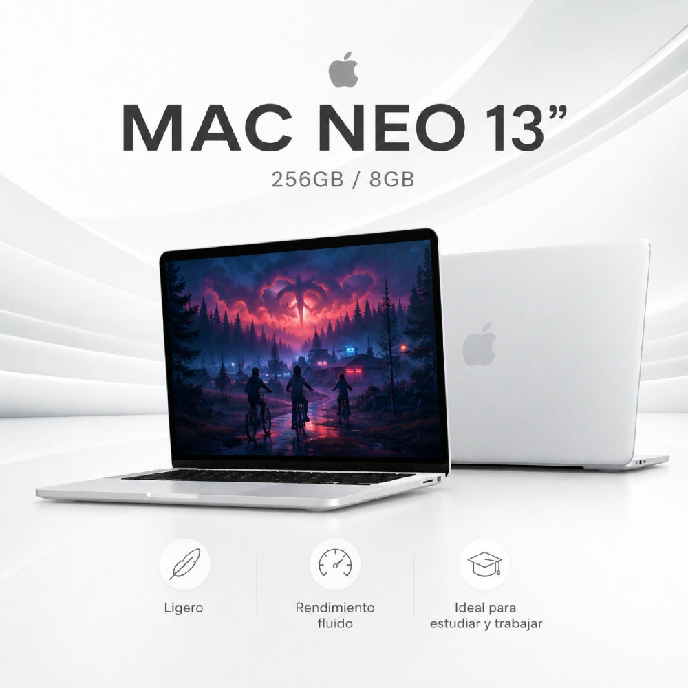 Macbook 13 Pulgadas A18 Pro 256gb Laptop Apple Con Potencia Extrema Plateado