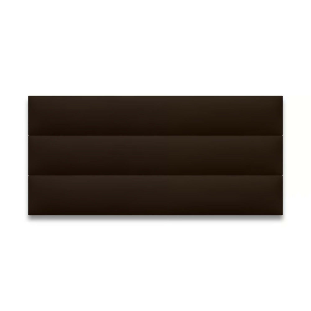 Cabecero King 200x60 Modulos Horizontales Chocolate Sintetico