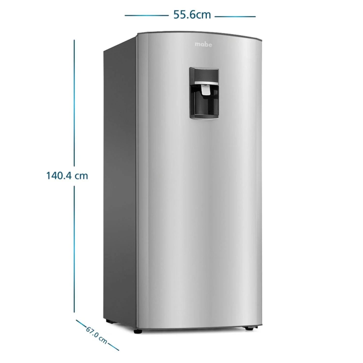 Nevera Convencional 235 L Brutos Inox Mabe, Gris