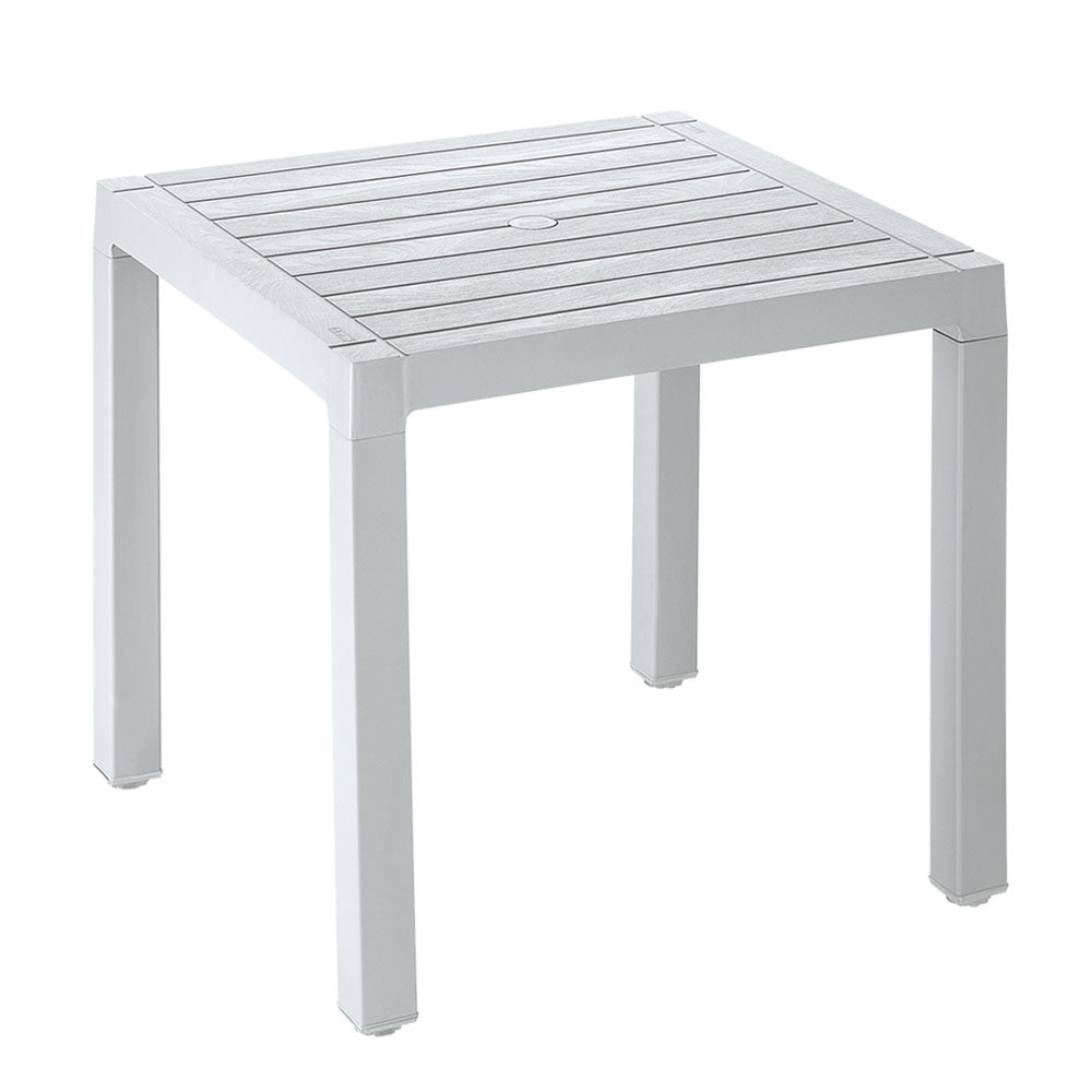Combo Comedor Barú (1 Mesa + 4 Sillas con Brazos) Gris Hielo