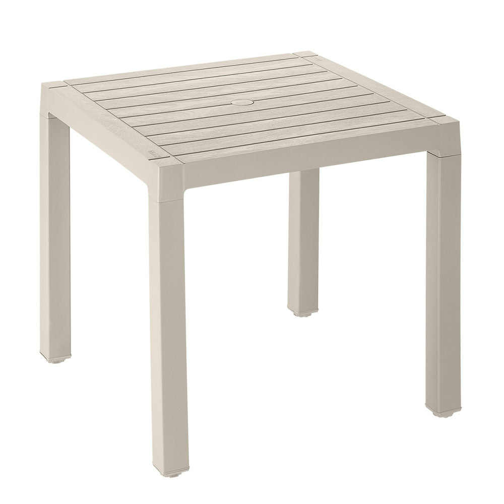 Combo Comedor Barú (1 Mesa + 4 Sillas con Brazos) Taupe