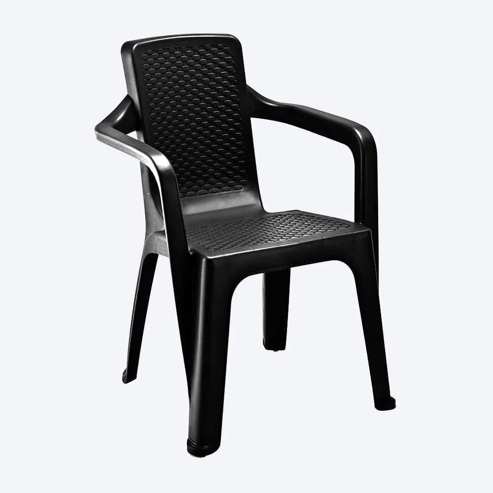 Silla Eterna con Brazos Pack x 6 und Negro