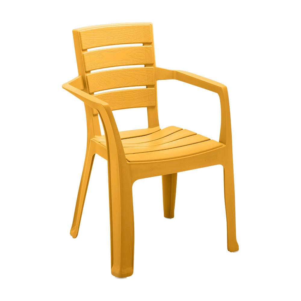 Combo Comedor Barú Trendy (1 Mesa + 4 Sillas con Brazos) Amarillo