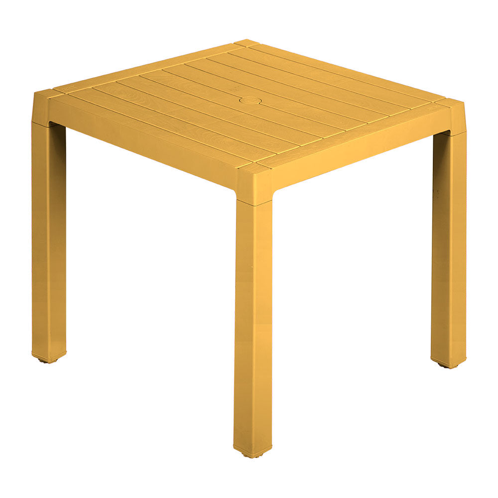 Combo Comedor Barú Trendy (1 Mesa + 4 Sillas con Brazos) Amarillo
