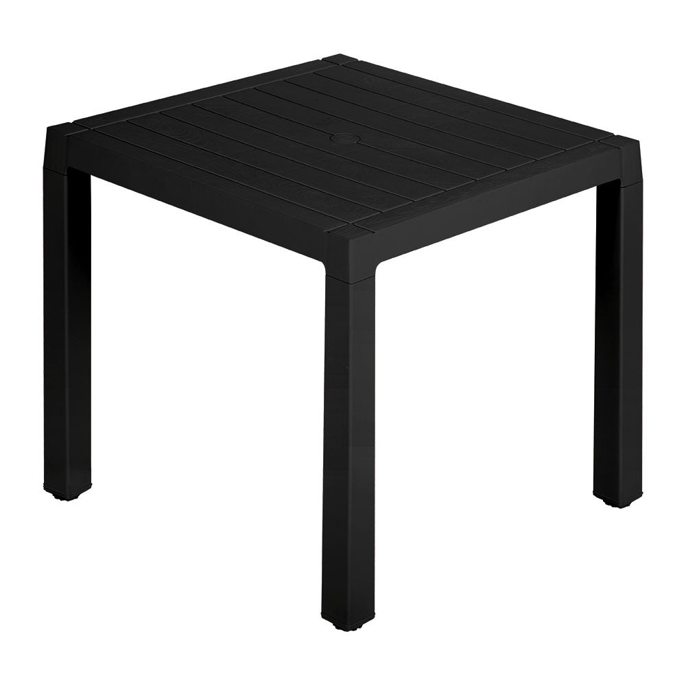 Combo Comedor Barú Trendy (1 Mesa + 4 Sillas con Brazos) Negro