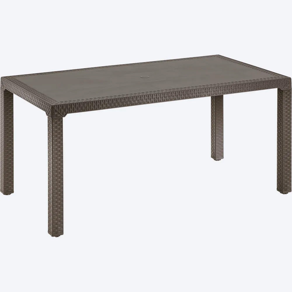Combo Comedor Familiar Eterna (1 Mesa + 6 Sillas con Brazos) Wengue