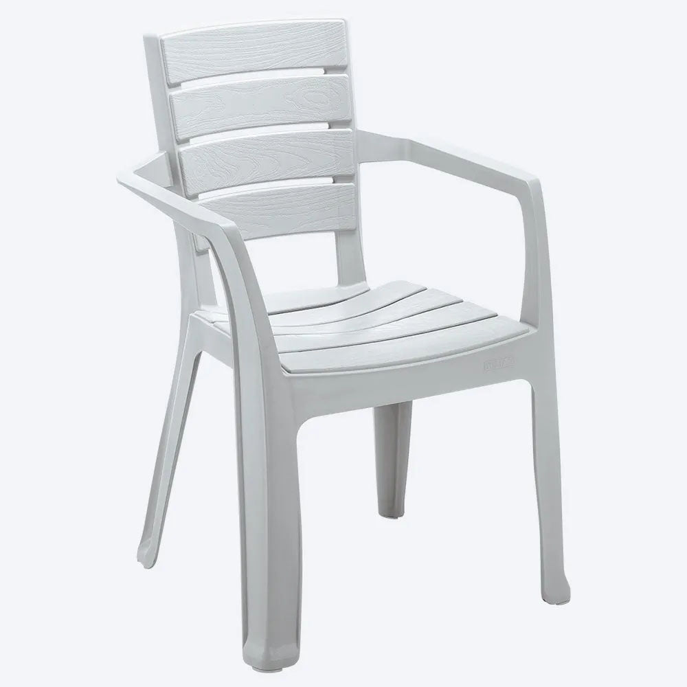 Combo Comedor Familiar Barú (1 Mesa + 6 Sillas con Brazos) Gris Hielo