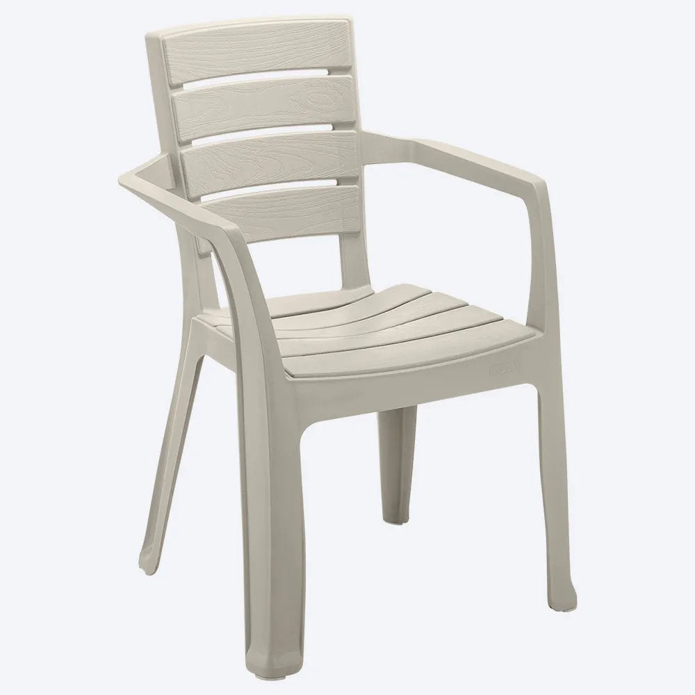 Combo Comedor Familiar Barú (1 Mesa + 6 Sillas con Brazos) Taupe