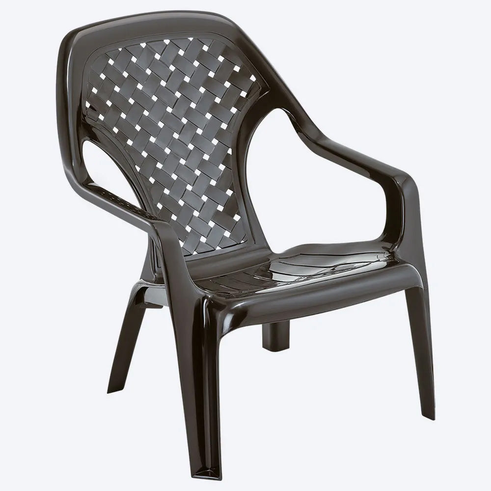 Combo Aire Libre (1 Mesa de Centro + 2 Sillas Playeras) Wengue