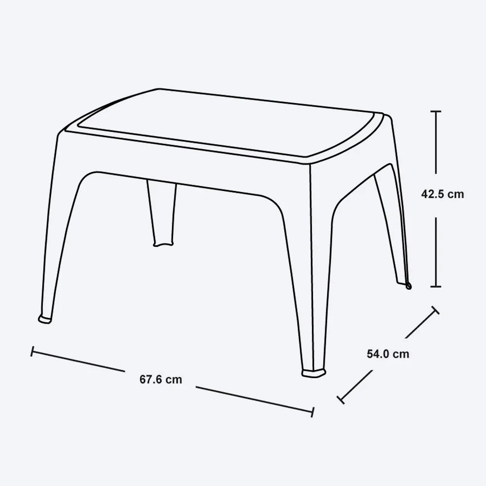Combo Aire Libre (1 Mesa de Centro + 2 Sillas Playeras) Wengue