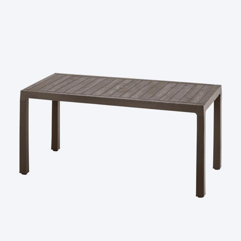 Combo Comedor Familiar Barú (1 Mesa + 6 Sillas sin Brazos) Mocca