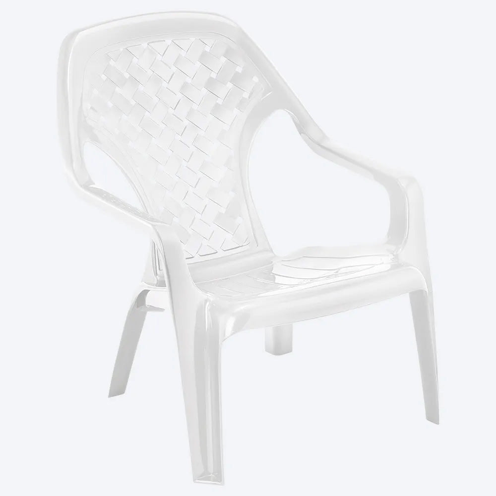Combo Aire Libre (1 Mesa de Centro + 2 Sillas Playeras) Blanco