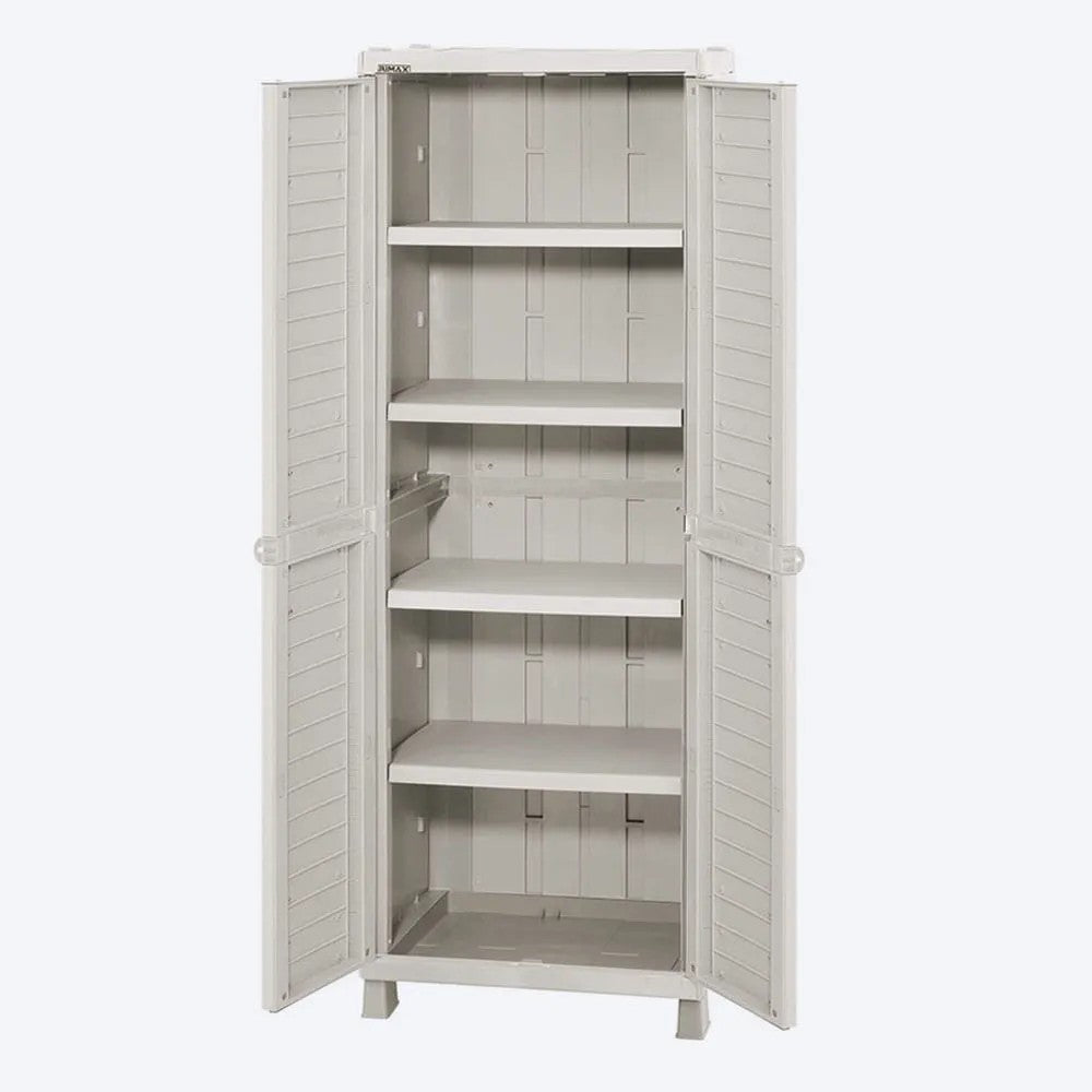Combo Cocina Barú, 1 Armario Grande, 1 Estante de 5 Niveles 15 Pulgadas Gris