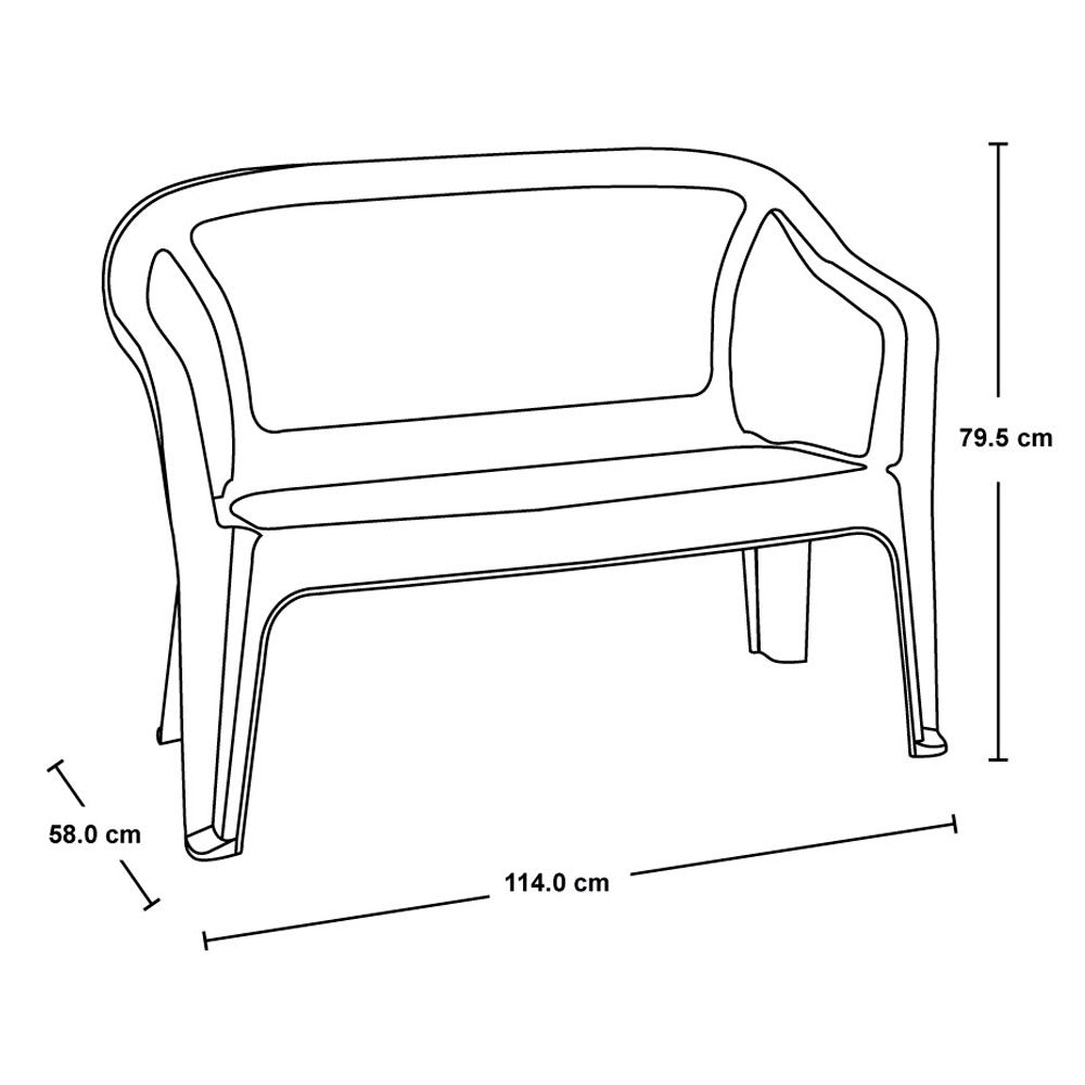 Combo Sala Eterna (2 Sillas con Brazo + 1 Mesa de Centro + 1 Silla Doble) Wengue