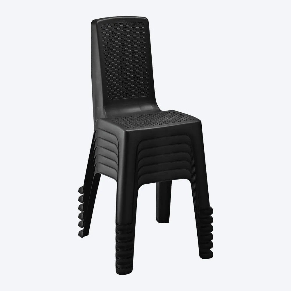 Silla Eterna sin Brazos Pack x 6 und Negro