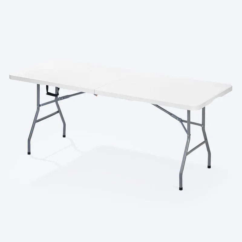Combo Banquetero, 1 Mesa Banquetera, 6 Sillas Eterna con Brazos Blanco Arena