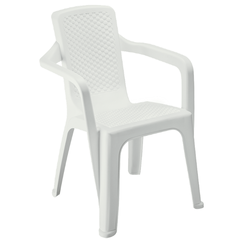 Combo Banquetero, 1 Mesa Banquetera, 6 Sillas Eterna con Brazos Blanco Arena