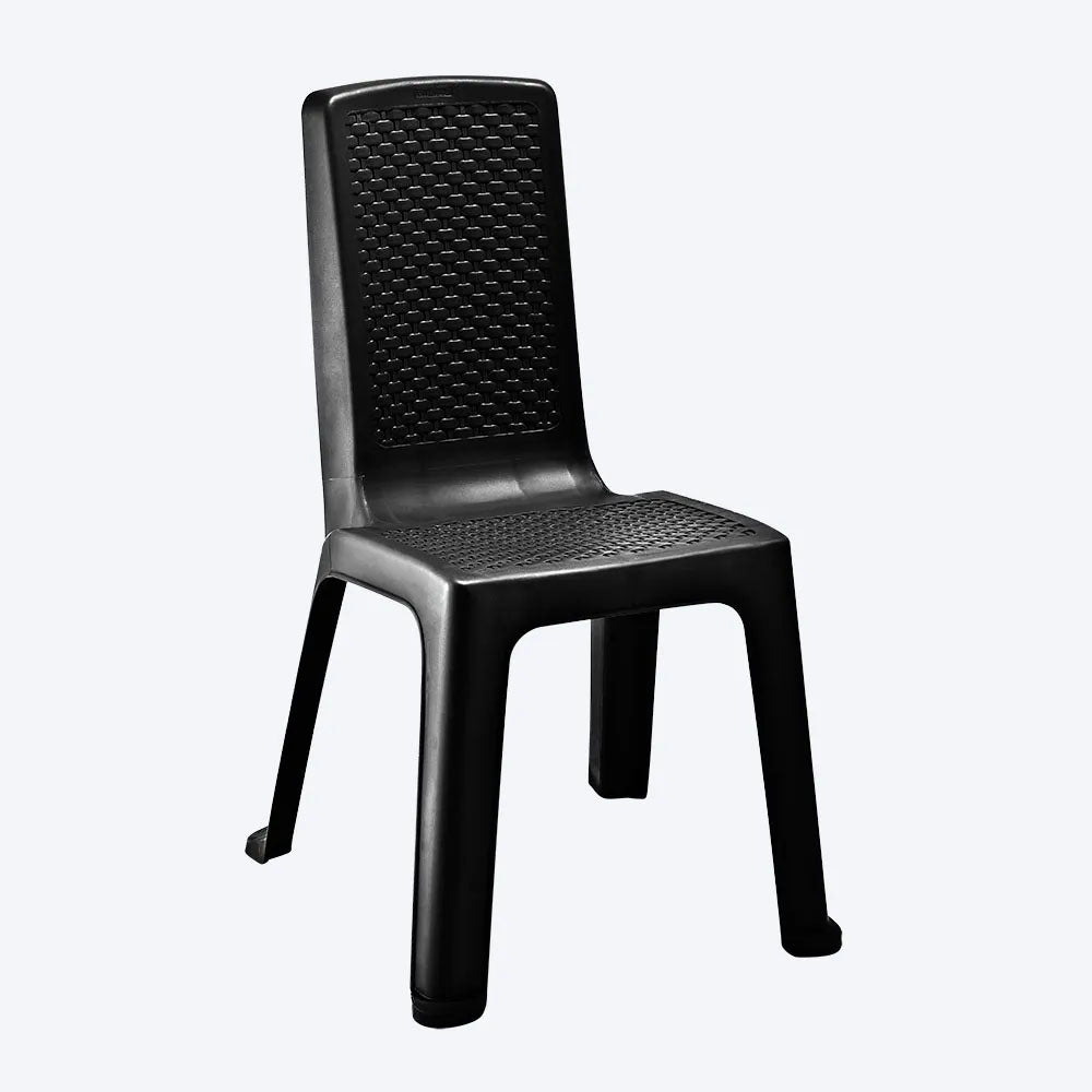 Combo Comedor Eterna (1 Mesa + 4 Sillas sin Brazos) Negro