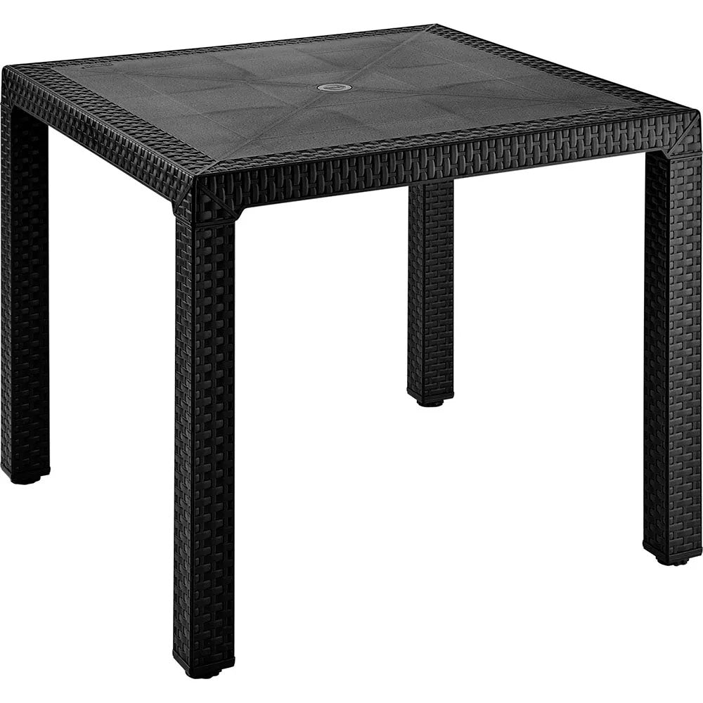 Combo Comedor Eterna (1 Mesa + 4 Sillas sin Brazos) Negro