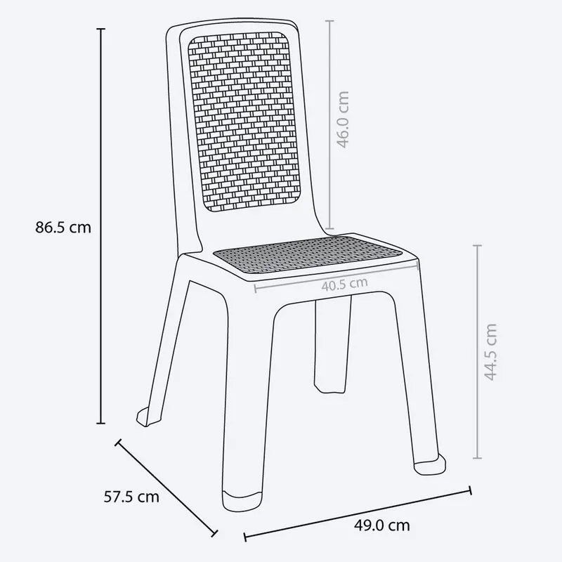 Combo Comedor Familiar Lotus (1 Mesa + 6 Sillas sin Brazos) Wengue