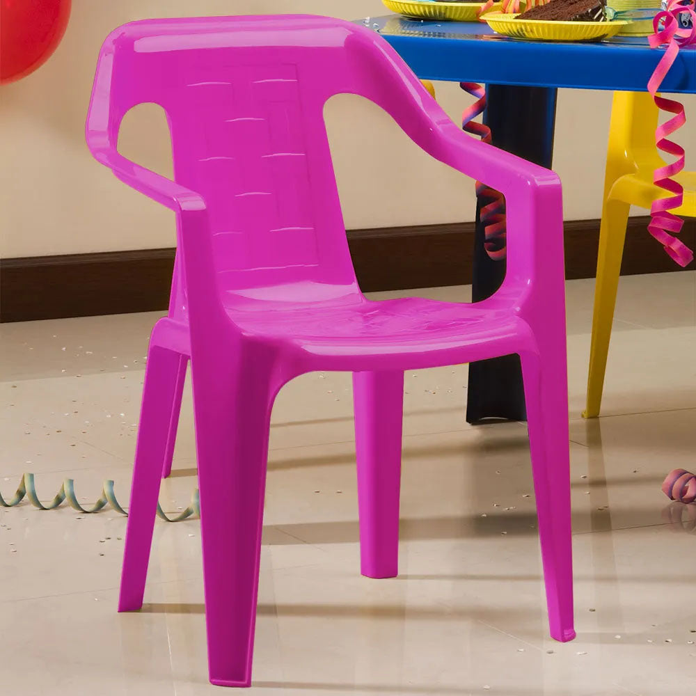 Combo Infantil (1 Mesa + 2 Sillas) Rosado Fuerte