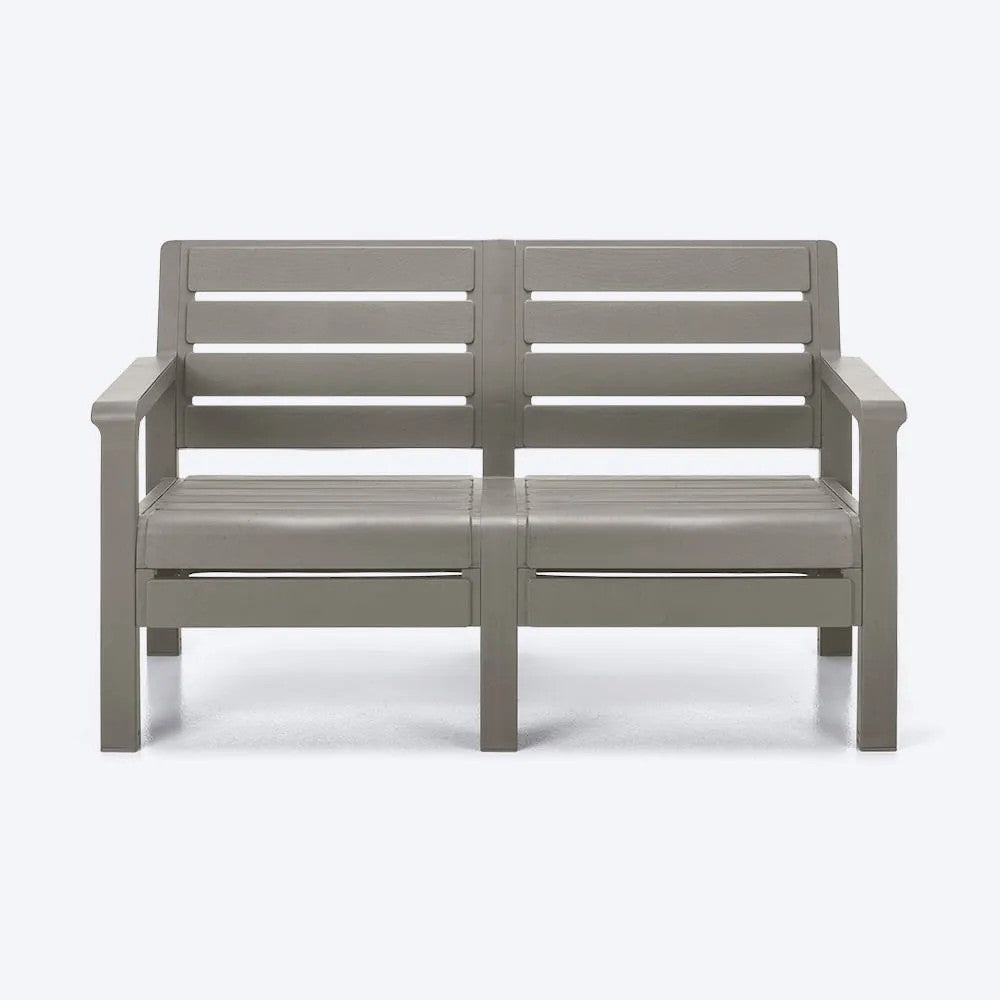 Combo Barú, 1 Sofá de 2 Puestos, 1 Mesa de Centro Gris