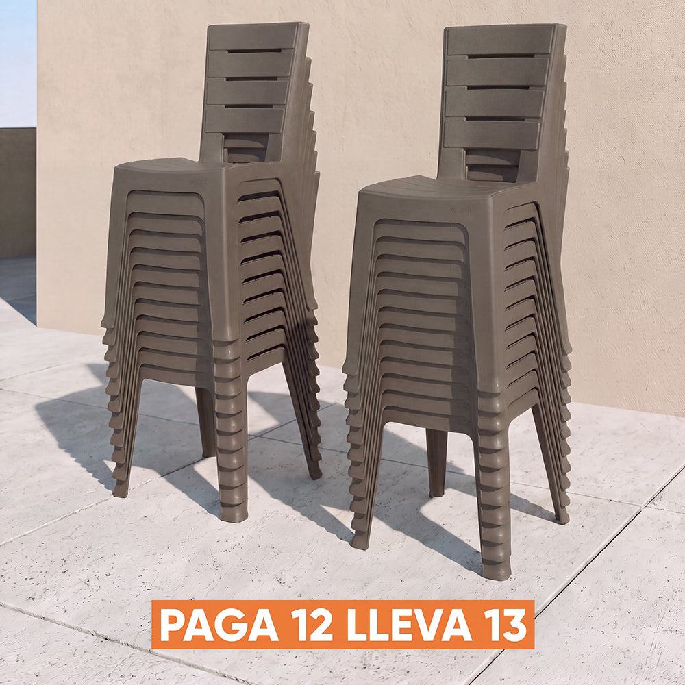 Silla Barú sin Brazos Paga 12 Lleva 13 Mocca