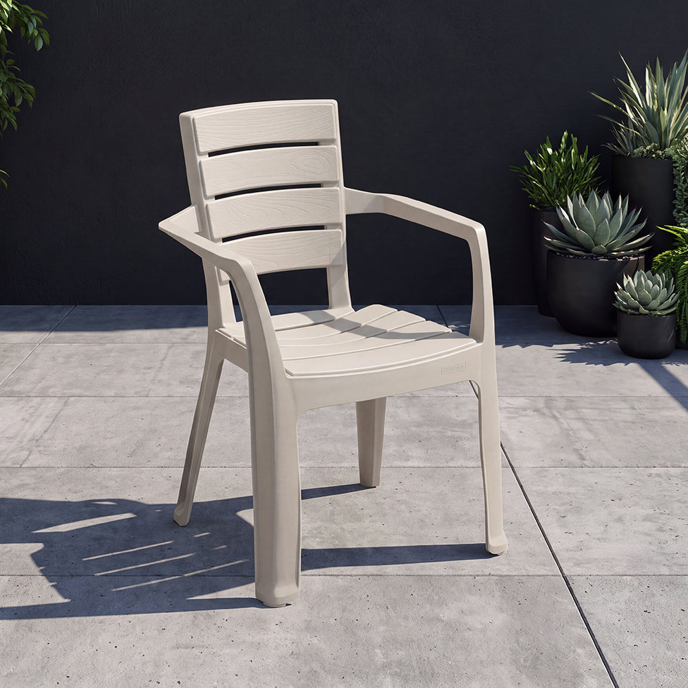 Silla Barú con Brazos Paga 12 Lleva 13 Taupe