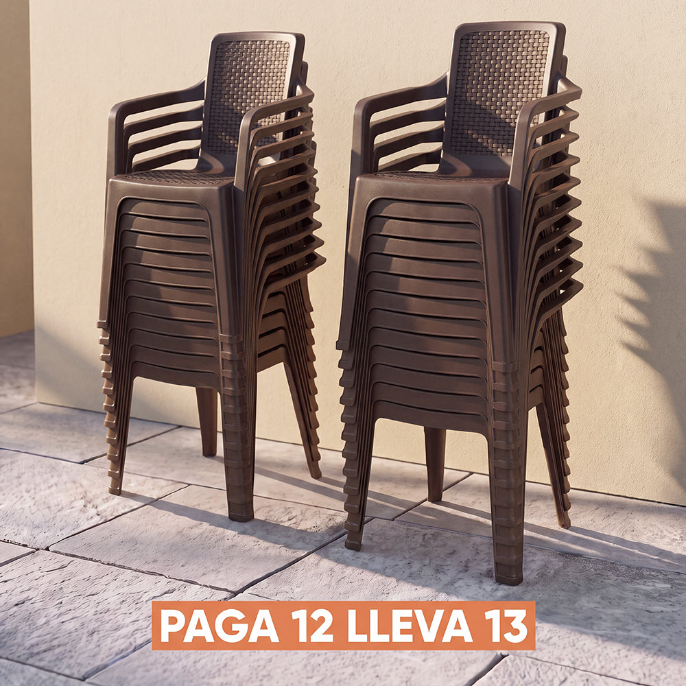 Silla Eterna con Brazos Paga 12 Lleva 13 Wengue