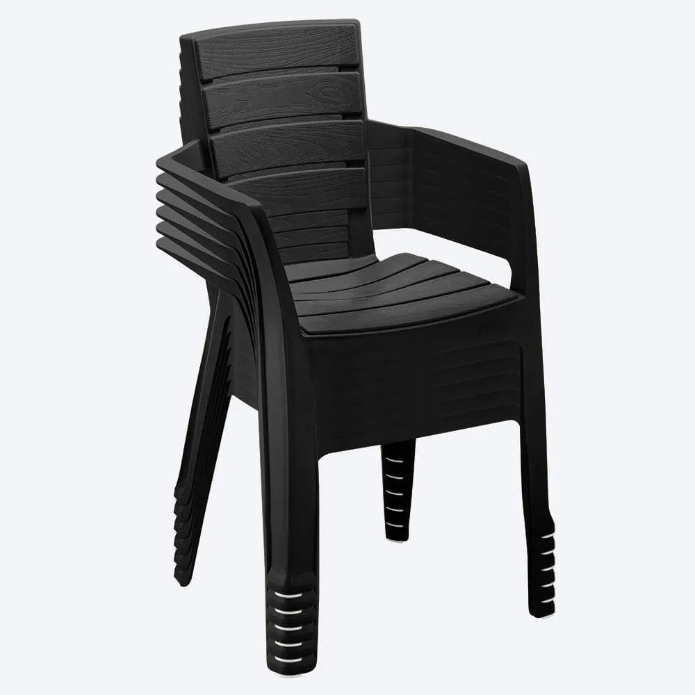 Silla Barú Trendy con Brazos Paga 12 Lleva 13 Negro