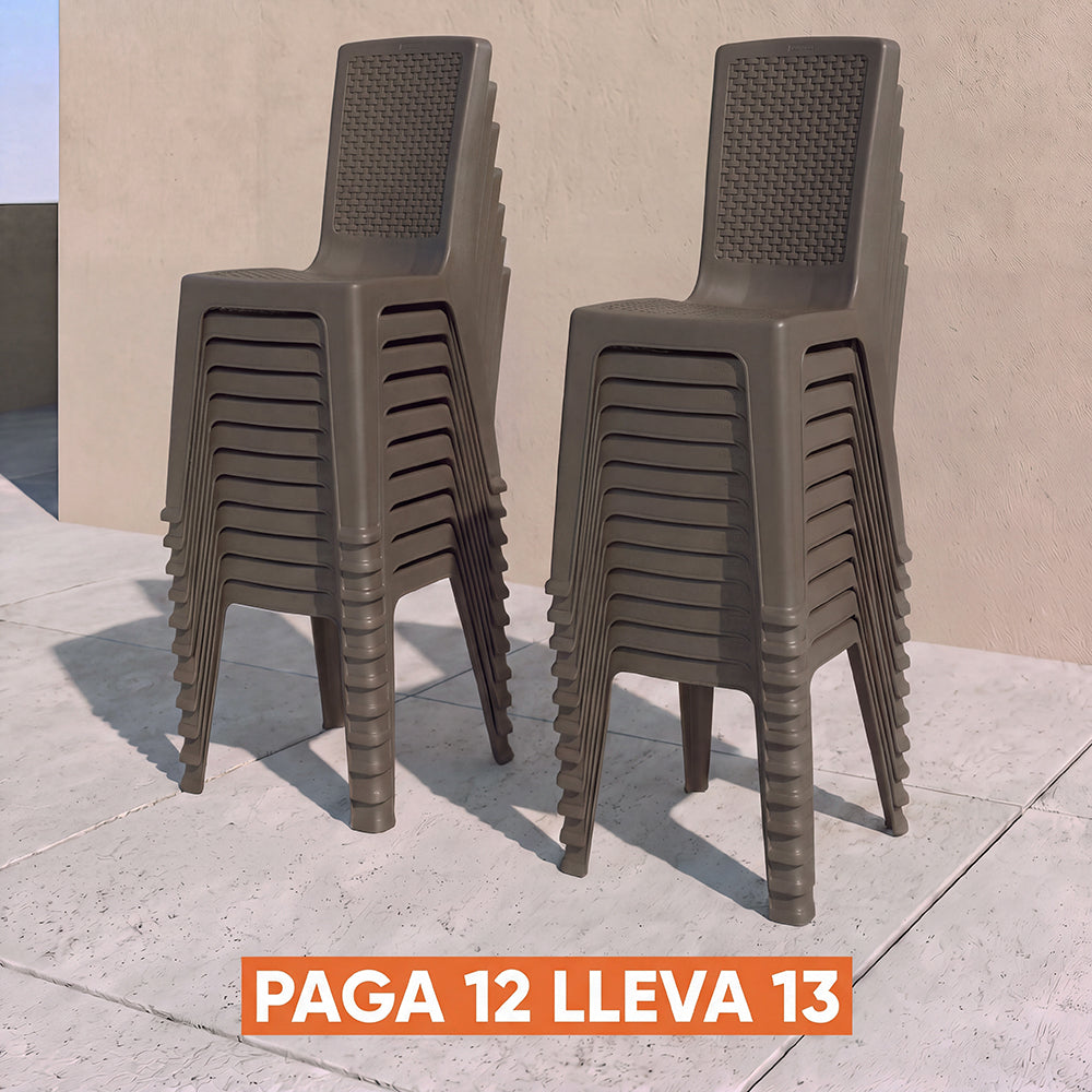 Silla Eterna sin Brazos Paga 12 Lleva 13 Wengue
