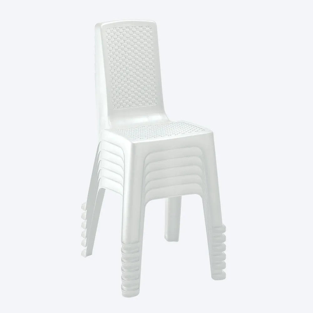 Silla Eterna sin Brazos Paga 12 Lleva 13 Blanco Arena