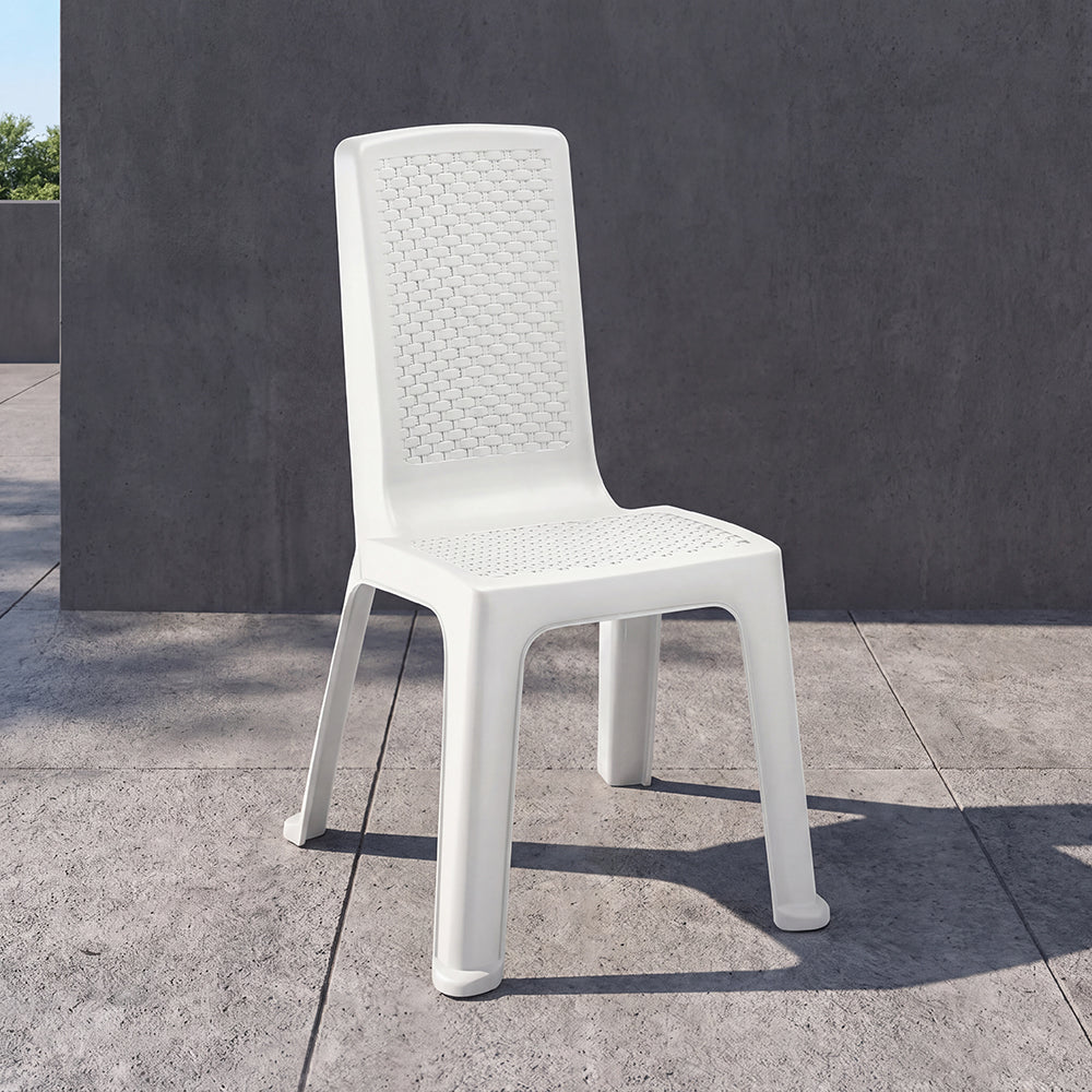 Silla Eterna sin Brazos Paga 12 Lleva 13 Blanco Arena