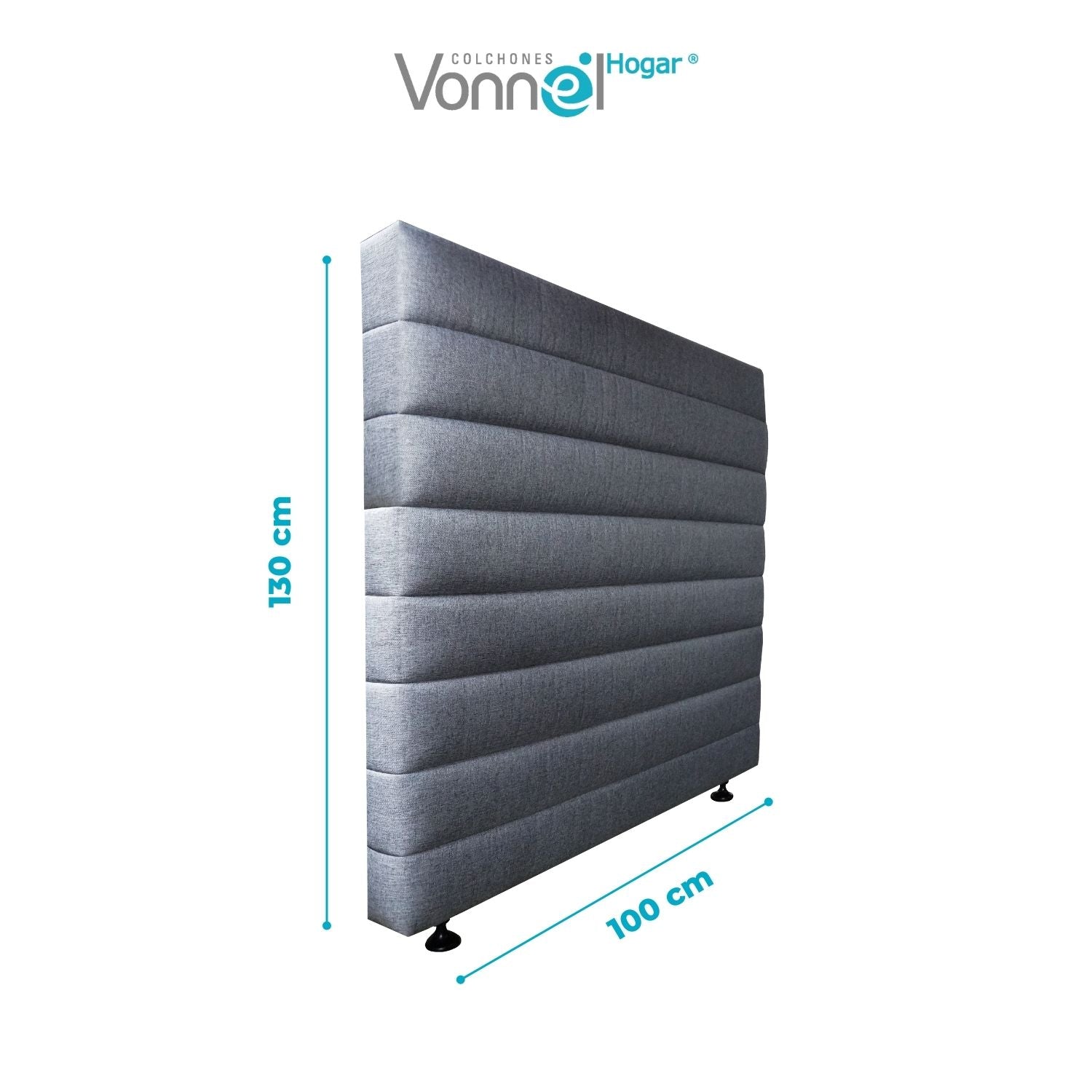 Espaldar Frontera 100x130, Plata