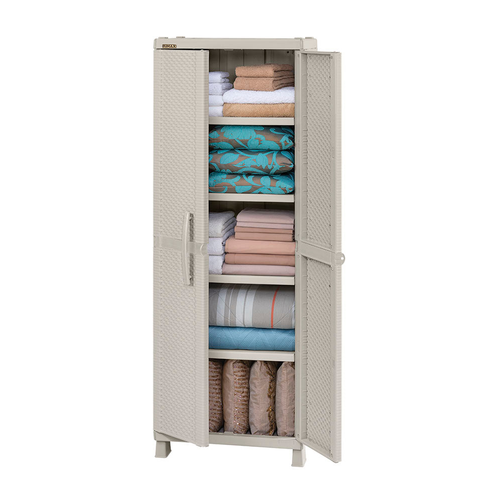 Armario Grande Apariencia Rattan Taupe