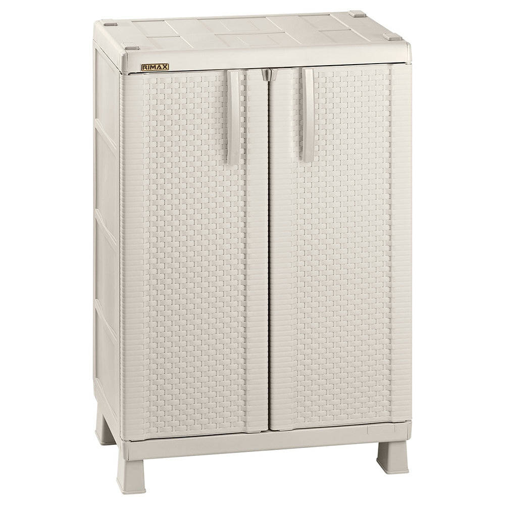 Armario Mediano Apariencia Rattan Taupe