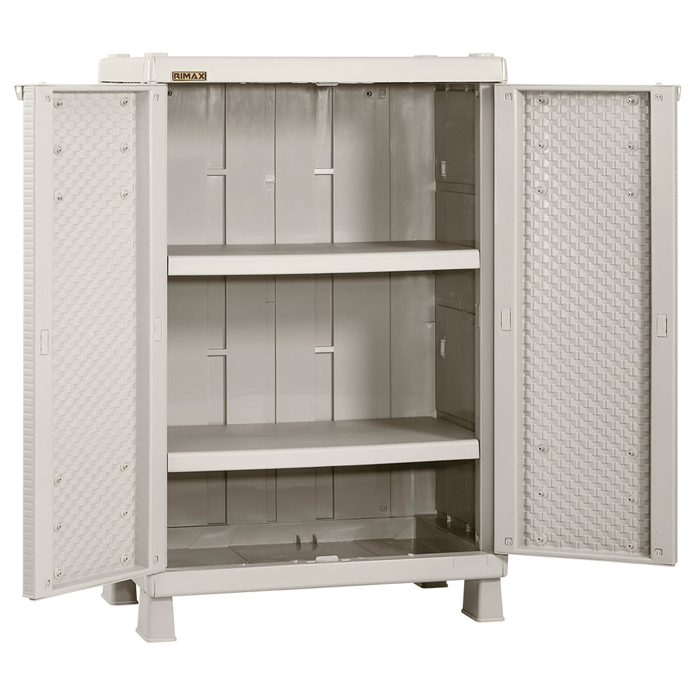 Armario Mediano Apariencia Rattan Taupe