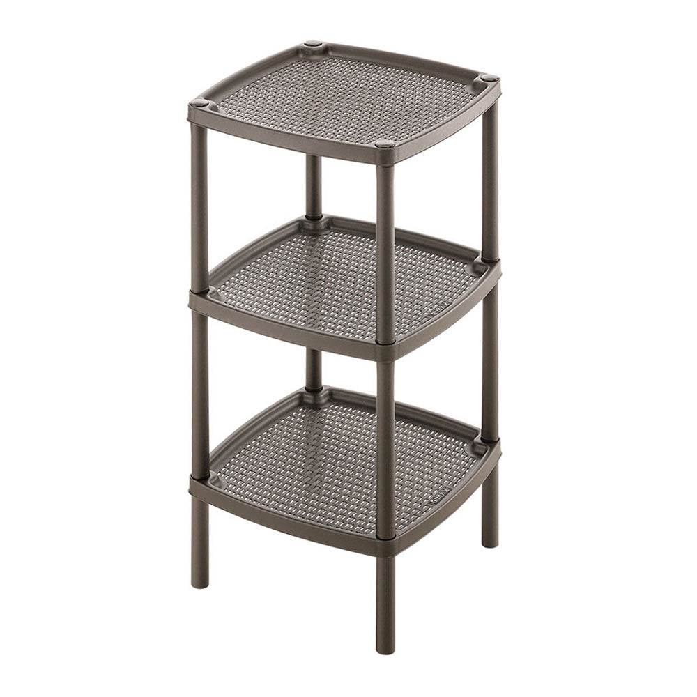 Mesa Multiusos Cuadrada de 3 Niveles Mocca