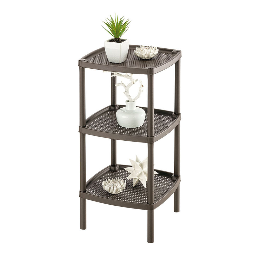 Mesa Multiusos Cuadrada de 3 Niveles Mocca
