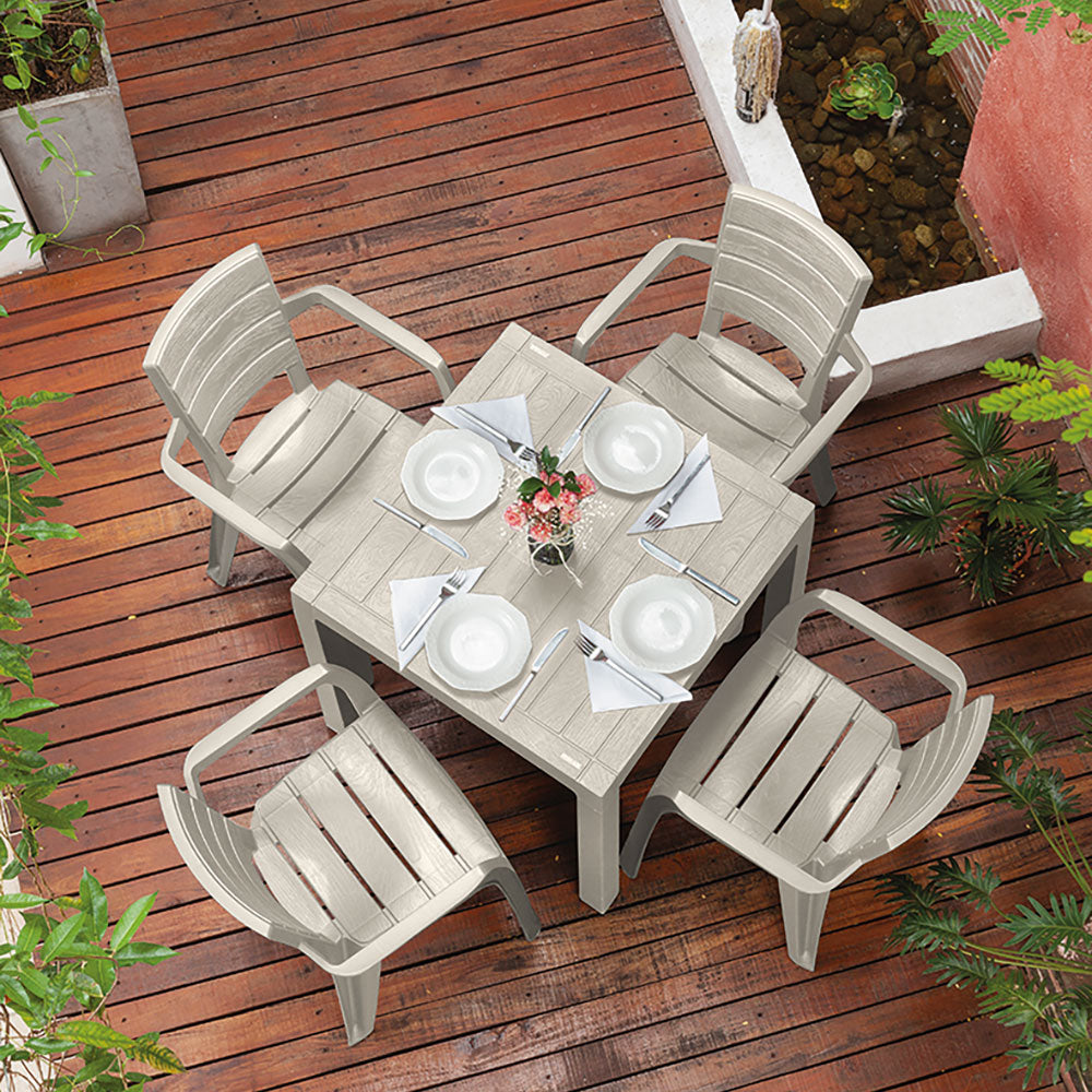Silla Barú con Brazos Taupe