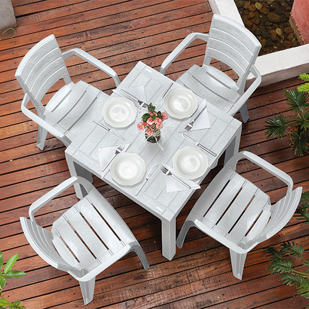 Silla Barú con Brazos Gris Hielo