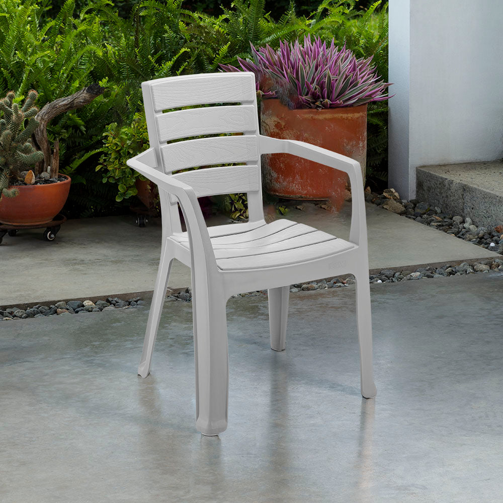 Silla Barú con Brazos Gris Hielo